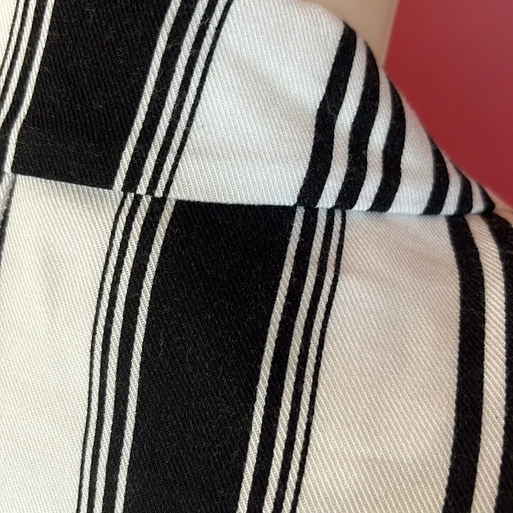 Like new Forever 21 black, and white striped double breasted jacket - Picture 8 of 14